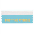 First Time Attendee 4"L x 1.625"W Badge Ribbons