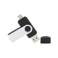 Multi-port Type-C Flash Drives Rotating Swivel USB Drive