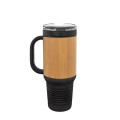 Polar Camel 40 oz. Laserable Leatherette Travel Mug