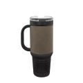 Polar Camel 40 oz. Laserable Leatherette Travel Mug