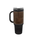 Polar Camel 40 oz. Laserable Leatherette Travel Mug