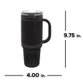 Polar Camel 40 oz. Laserable Leatherette Travel Mug