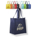 Grocery Non Woven Gusset Tote Bag USA Decorated (12"X13"X8")
