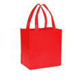 Grocery Non Woven Gusset Tote Bag USA Decorated (12"X13"X8")