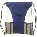 Dual Color Drawstring Bag w/ Two Water Bottle Holder