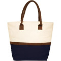 Eco-Friendly Beach Shopping Jute Tote Bag W/ Zipper