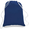 Sporty Canvas Drawstring Backpack w/ Custom Logo (14" X 18")
