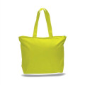 12 oz. Zipper Cotton Canvas Tote Bag (20" x 15")