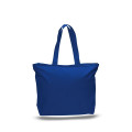 12 oz. Zipper Cotton Canvas Tote Bag (20" x 15")
