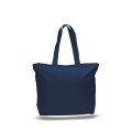 12 oz. Zipper Cotton Canvas Tote Bag (20" x 15")