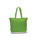 12 oz. Zipper Cotton Canvas Tote Bag (20" x 15")