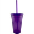 USA Made 16 oz Travel Mugs Tumbler with Lid and Straw