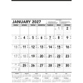 Commercial Contractor Calendar: Black & White 2027