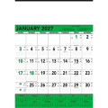Commercial Contractor Calendar: Green & Black 2027