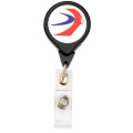 No-Twist Round Retractable Badge Reel w/ Bulldog Clip
