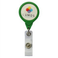 No-Twist Round Retractable Badge Reel w/ Bulldog Clip