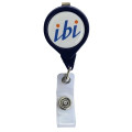 No-Twist Round Retractable Badge Reel w/ Bulldog Clip