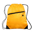Drawstring Sports Bag w/ Zipper & Earphone Slot (13.5"x18")