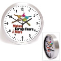 10"  Brushed Metal Wall Clock