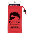Clean-n-Carry Microfiber Drawstring Pouch For Cell Phones
