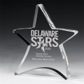 3/4" Thick Moving Star Paperweight - 4 1/2" x 5"