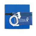 Earbud Tech Kit with Microfiber Cleaning Cloth In Translucen
