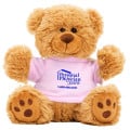 6" Plush Teddy Bear With Choice of T-Shirt Color