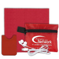 Mobile Tech Earbud Kit with Microfiber Cleaning Cloth