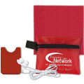 Mobile Tech Earbud Kit with Microfiber Cleaning Cloth