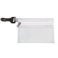 Translucent Zipper Storage Pouch with Plastic Hook