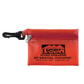 Translucent Zipper Storage Pouch with Plastic Hook