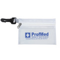 Translucent Zipper Storage Pouch with Plastic Hook
