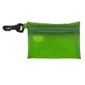 Translucent Zipper Storage Pouch with Plastic Hook