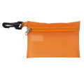 Translucent Zipper Storage Pouch with Plastic Hook