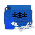 Mobile Tech Earbud Kit with Microfiber Cloth in Cinch Pouch