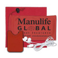 Mobile Tech Earbud Kit with Microfiber Cloth in Cinch Pouch