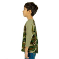 Shaka Wear Youth Three-Quarter Sleeve Camo Raglan T-Shirt