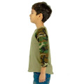 Shaka Wear Youth Three-Quarter Sleeve Camo Raglan T-Shirt