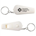 Flashlight Whistle Keychain