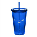 16 oz Cup w/Straw