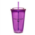 16 oz Cup w/Straw