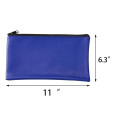 Zipper Leather Bank Deposit Bag