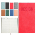 PU Leather A6 Business Notebook With Ribbon Bookmarks