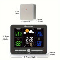 Wireless Digital Weather Station Clock with Colorful Display