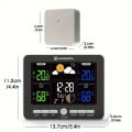 Wireless Digital Weather Station Clock with Colorful Display