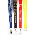 3/4" USA Made Polyester Lanyard w/ ID Badge Holder