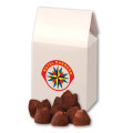 Cocoa Dusted Truffles in White Gable Box