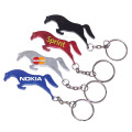 Horse shape bottle opener keychain