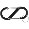 S Shaped Carabiner with Key Ring