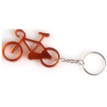 Bicycle shape bottle opener key chain